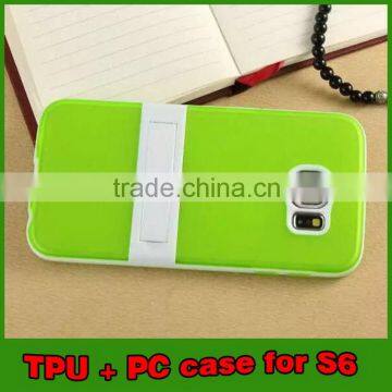 Customized promotional tpu and pc case for samsung s6