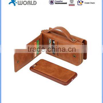 Multifunction Handbag Wallet Purse Detachable Magnet Case for Iphone 6 photo-4