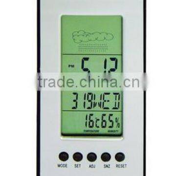 weather station clock, digital clock, LCD clock