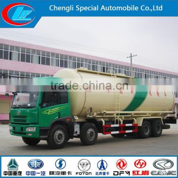 FAW powder transport truck 8X4 bulk powder transport truck powder material truck bulk feed transport truck bulk cement truck