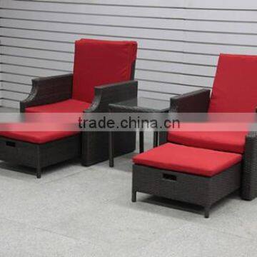 5 PCS Adjustable Rattan Sofa Set