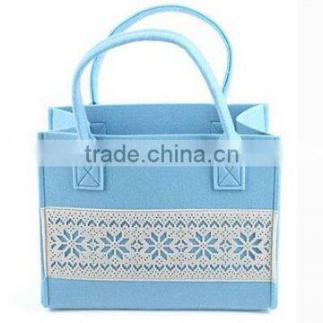 Wholesale Felt Fabric Lady Hand Bag with Customised Logo