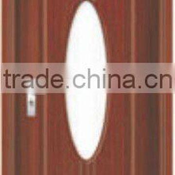 Cheap Glass Insert Wood Interior Door MHG-6290