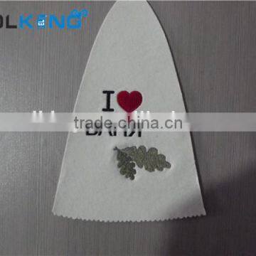 2015 Cheap Wool Felt Sauna Hat Embroidery Sauna Hat photo-4