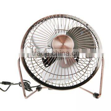 Retro metal usb fan for pc laptop classic small desktop fan portable fans