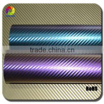 TSAUTOP Green Change Purple 3D Motorcycle Car Body Sticker Chameleon Color Change Car Wrapping Film