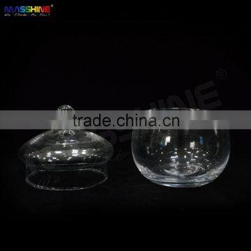Ball Shape Glass Jar With Glass Lid