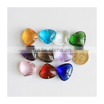 Arrival crystal glass heart beads for jewelry and clothes(R-1358