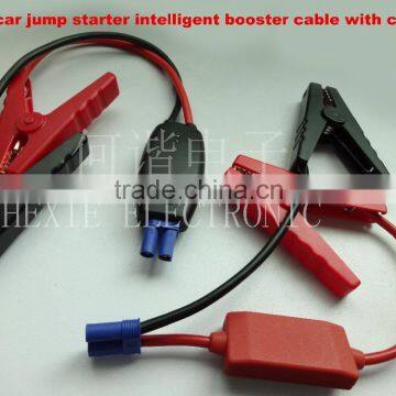 12v car battery jump starter intelligent booster cable with clamps for emergency tools portable car jump starter