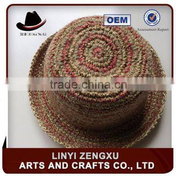 any size beautiful hand crochet straw hat