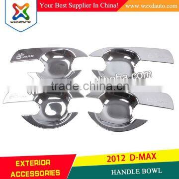 LOW PRICE ABS CHROME SHINE MIRROR SURFACE DOOR HANDLE BOWL FOR 2012 D-MAX 2012 DMAX 4 DOOR 2 DOOR NEW DMAX 2012 2013+