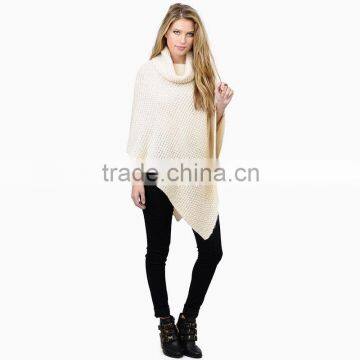 2016 Latest Design Spring Fashion High Neck Cape Design Sweater Women HDY-15160M582