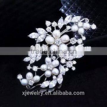 fashion wholesale pearl brooch