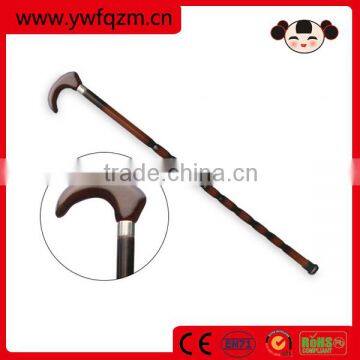 multifunctional hand carved wood old man walking stick