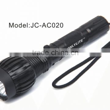 Rechargeable 3W Cree LED flashlights for special head part