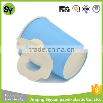 high quality single wall disposable paper coffee cup with handle