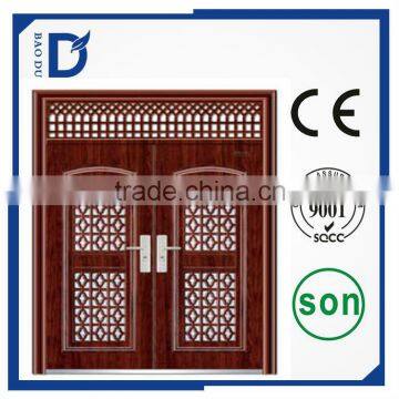 Main Door Designs Double Door Cheap Security Door Stainless Steel