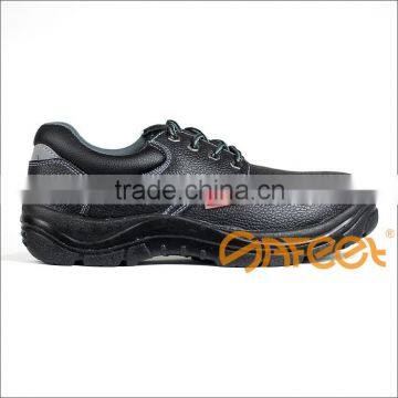 Genuine leather safety protection construction shoes for workers shock resistant safety boots steel toe office shoes (SA-1101)