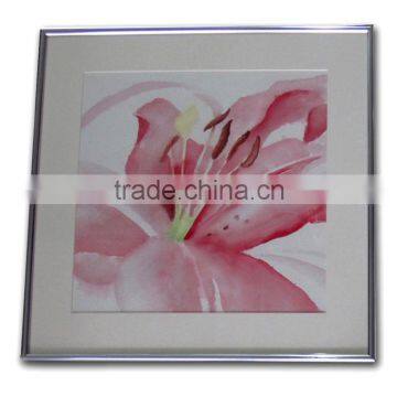 Aluminum frame for watercolor painting