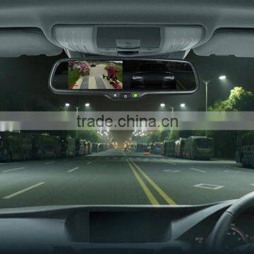 AK-043LAD Auto-dimming Rear View Mirror With 4.3inch TFT LCD Monitor, Parking Sensor, Reverse Camera, Compass