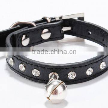Fashion Design Soft PU Small Bell Custom Metal Chain Dog Collar Dog Collar PU Chains photo-3