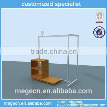 garment unit stainless steel clothes hanging display rack