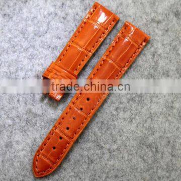 Jranter exotic genuine crocodile leather colorful watch band leather in high quality