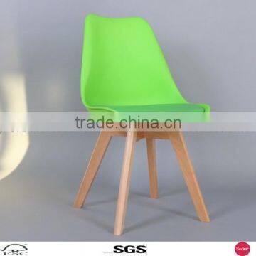 2016 NEW HOT SELL High Quality Beech Legs PU Emes Dining chair office seating