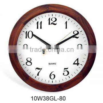 12 inch handicraft wood art wood frame wall clock modern