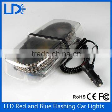 New car LED Flash lights accessory waterproof red and blue warning light 12v strobe light for car