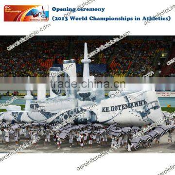 2013 World Championships in Athletics Inflatable warship