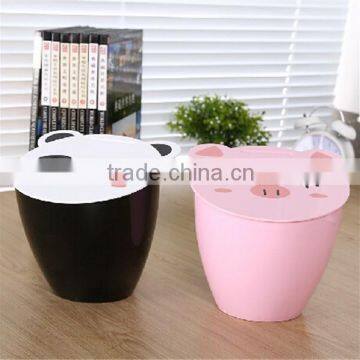 Cute Animal Shaped Small Plastic Trash Can