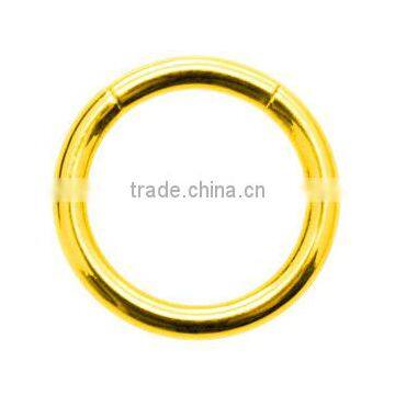 Zircon Gold Smooth Segment Ring