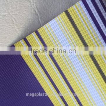 Striped Awning PVC Tarpaulin Roll,PVC Coated Tarpaulin Roll, Logo Printed Tarpaulin Roll