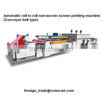 non-woven automatic screen printing machine