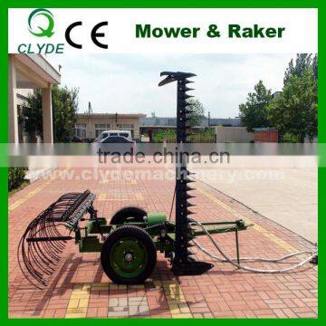 Tractor trailed 9GBL cutting and raking machine