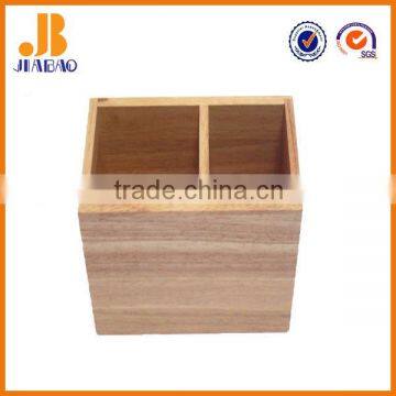 wooden holder with two spaces