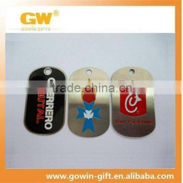 Stainless steel custom metal dog tag embosser with chain