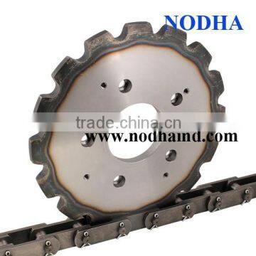 Double pitch sprockets, harded teeth conveyor sprocket, custom made sprocket