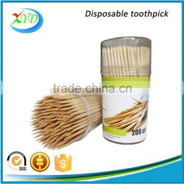Plastic Dispenser Round Wooden Toothpicks
