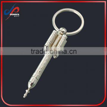 Custom Shape Metal Rocket Shape Key Ring Keychain