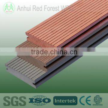 Eco-friendly wood plastic composite decking for outside