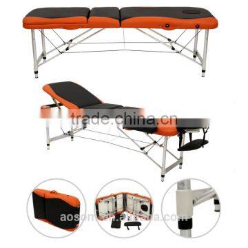 Wholesal Portable Fold Up PU Leather Massage Table Aluminum Massage Bed