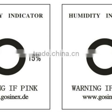 RH 15% humidity indicator label