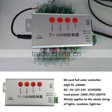 DC5V-24V T-1000B pixel light rgb controllers,T-1000B full color pixel lights led controller rgb controllers from china