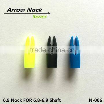 6.9 Out arrow nocks for 6.8-6.9 glassfiber shaft arrows