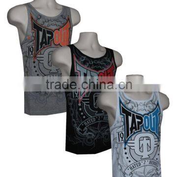 Supplex blank gym mens stringer singlet