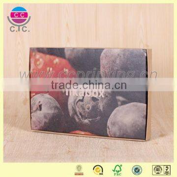 Customized sliding open kraft paper tea packaging box