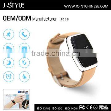 J-style Wearable Band Smart Bluetooth Fitness Tracker With Real -Leather Band Optional photo-3