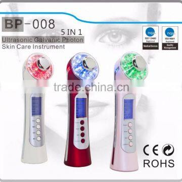 Salon use Photorejuvenation therapy 3MHZ Ultrasonic Remove dirt facial beauty instructment